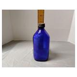 Cobalt blue Phillips medicine bottle