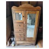 Antique chifforobe door locked, no key