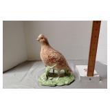 Quail ceramic figurine