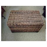 Wicker style storage trunk