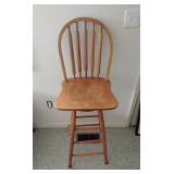 Wooden barstool