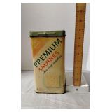 Vintage metal cracker tin