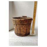 Antique wooden bucket