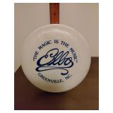 Elbo frisbee advertisement