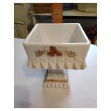 Westmoreland milk glass candy dish