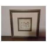 Framed floral print 14' x 14'