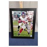 Framed Tiki Barber 'New York Giants' photo