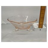 Lancaster Glass co Jubilee pink depression bowl