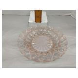 Anchor Hocking pink depression glass butter dish