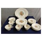 Salem China Co 'Basket Petit Point' pattern