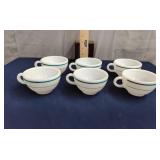 Pyrex coffee cups (6)