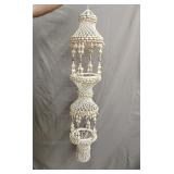 Multi-tiered seashell hanging planter
