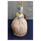 German porcelain half doll pin cushion