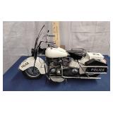 Metal art police motorcycle