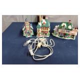 Bayberry village lighted porcelain houses