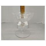 Fostoria etched glass compote Meadow Rose