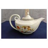 Hall China Aladdin teapot 'Autumn Leaf'