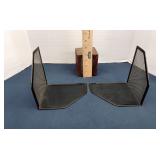 Metal bookends