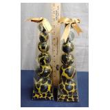 Giraffe pattern stacked orbs