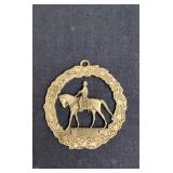 Pewter Robert E Lee Christmas Ornament