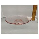 Pink depression octagonal serving bowl