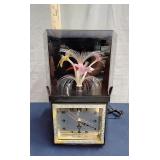Fiber optic flower clock