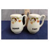 Hall China Salt & Pepper shakers