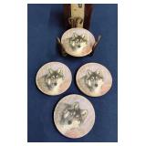Stone wolf coaster w/ holder
