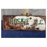 Ahoskie NC 1982 town tag