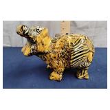 La Vie safari patchwork ceramic Hippopotamus