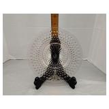 Anchor Hocking pink hobnail glass plate
