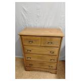 Wood standing 4 drawer chest