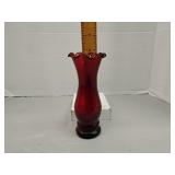 Anchor Hocking Royal Ruby red glass bud vase