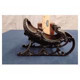 Cast Iron Santa sleigh