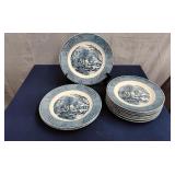 Currier & Ives Royal ironstone plates