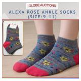ALEXA ROSE ANKLE SOCKS (SIZE:9-11)