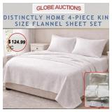 DISTINCTLY HOME 4-PCS KING SIZE SHEET SET_MSP:$124