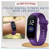 STYLISH DIGITAL FITNESS WATCH WITH LED DISPLAY