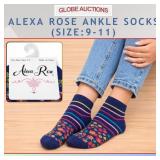 ALEXA ROSE ANKLE SOCKS (SIZE:9-11)