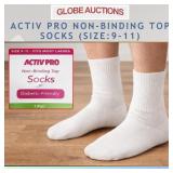 ACTIV PRO NON-BINDING TOP SOCKS (SIZE:9-11)