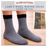 LAMBï¿½S WOOL WINTER SOCKS (SIZE:10-13)