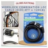 WORDLOCK COMBINATION LOCK CABLE (SIZE:120cm)