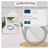 8-FT CAT-6 ETHERNET CABLE W/ CONNECTORS