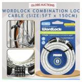 WORDLOCK COMBINATION LOCK CABLE (SIZE:150cm)