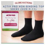 ACTIV PRO NON-BINDING TOP SOCKS (SIZE:9-11)
