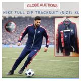 NEW NIKE FULL ZIP TRACKSUIT, SIZE: XL (MSP:$265)
