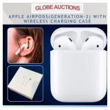 APPLE AIRPODS(GEN-2) W/ WIRELESS CHARGING CASE