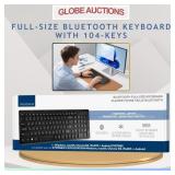 FULL-SIZE BLUETOOTH KEYBOARD WITH 104-KEYS