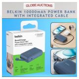 BELKIN 10000mAh POWER BANK WITH INTEGRATED CABLE