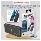 ENERGIZER 10000mAh POWER BANK W/ WIRELESS CHARGING